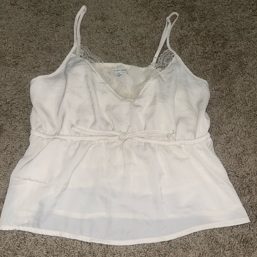 american eagle lace trim tank top